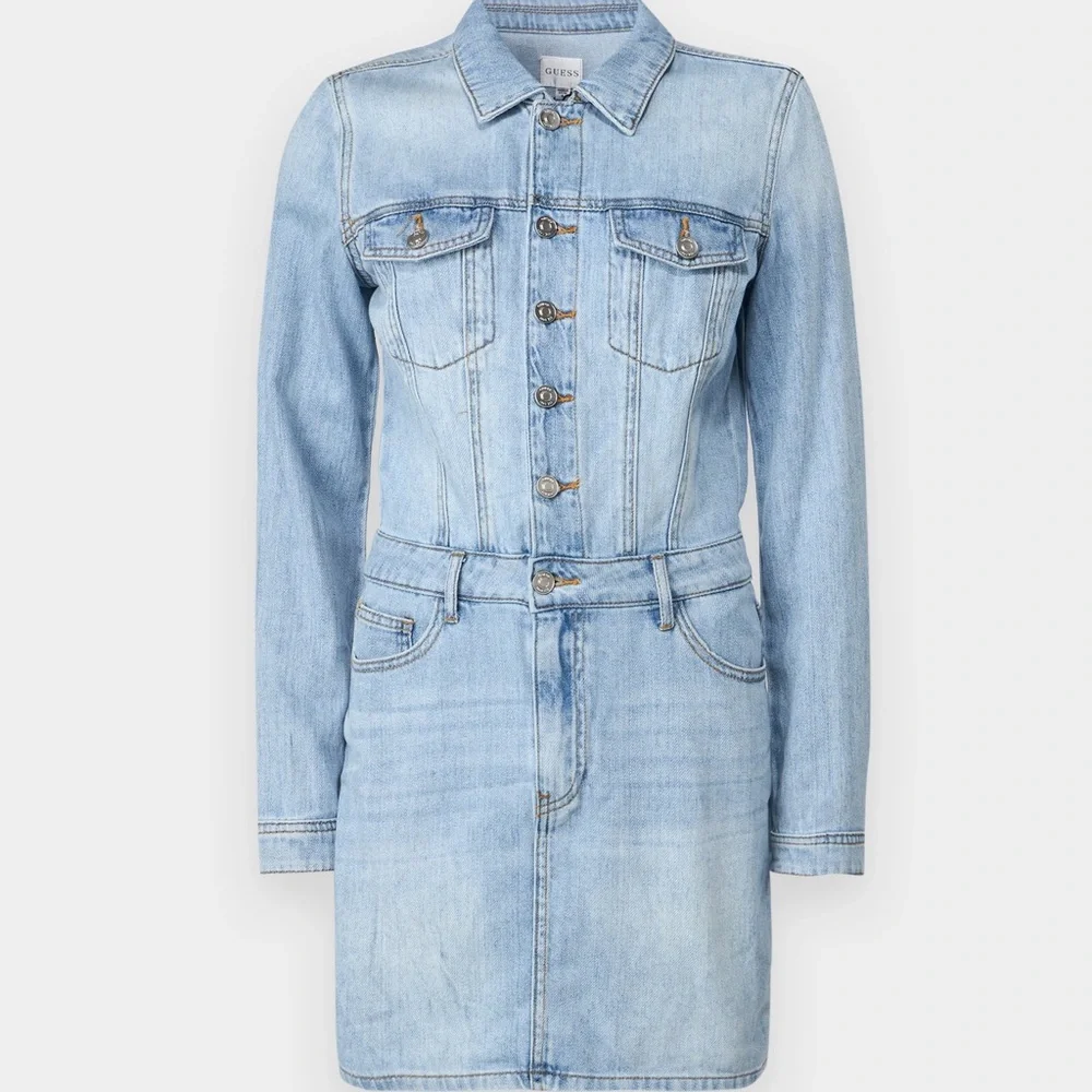 GUESS
Women's Cotton Kenia Button-Front Denim Dress NWOT size XS - Picture 5 of 5